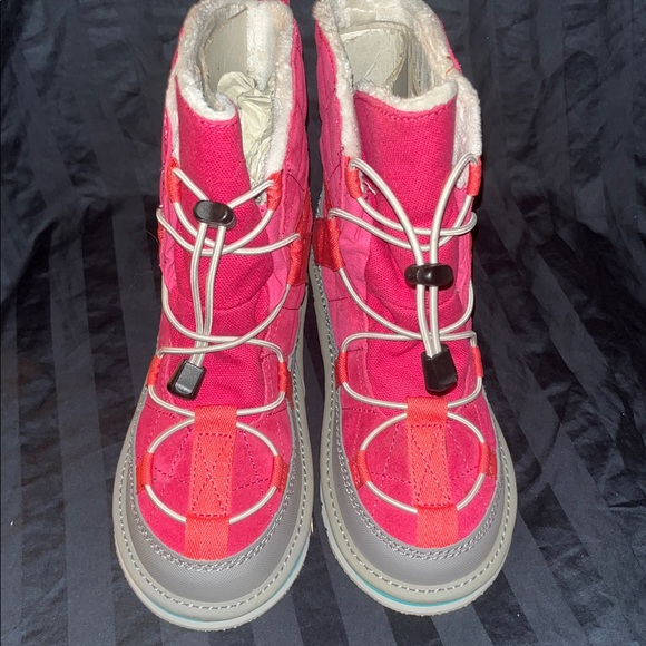 NEW! Pink Girl’s Size 3 SOREL NEWBIE SHORTIE YOUTH WINTER BOOTS - Picture 4 of 9